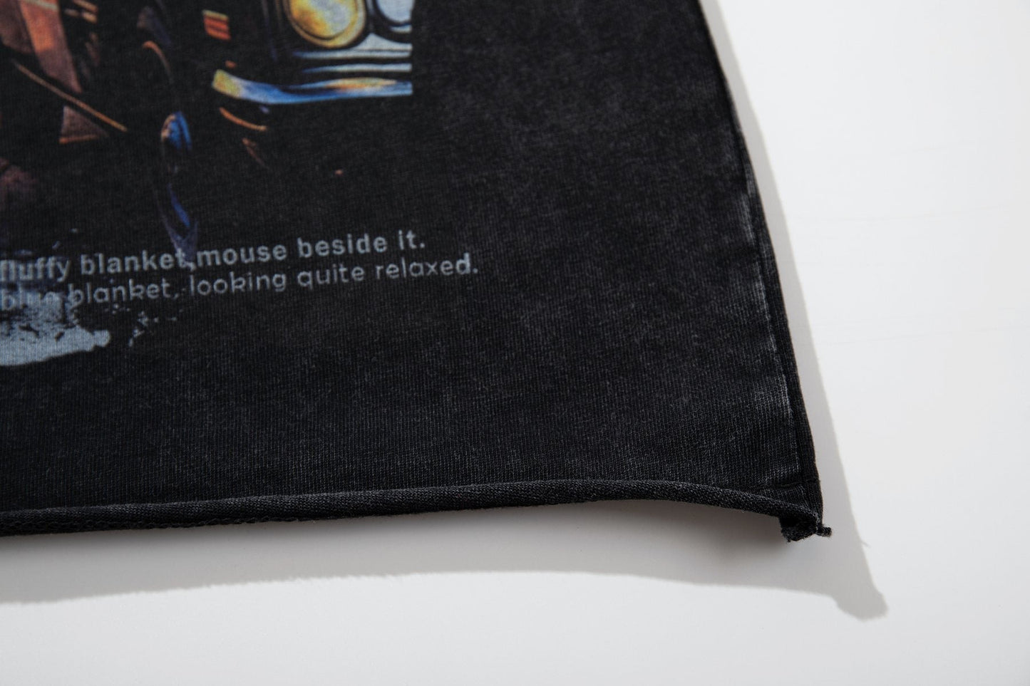 MAJESTIK Washed Black Rhinestone Graphic Short-Sleeve T-Shirt ¡ª detail