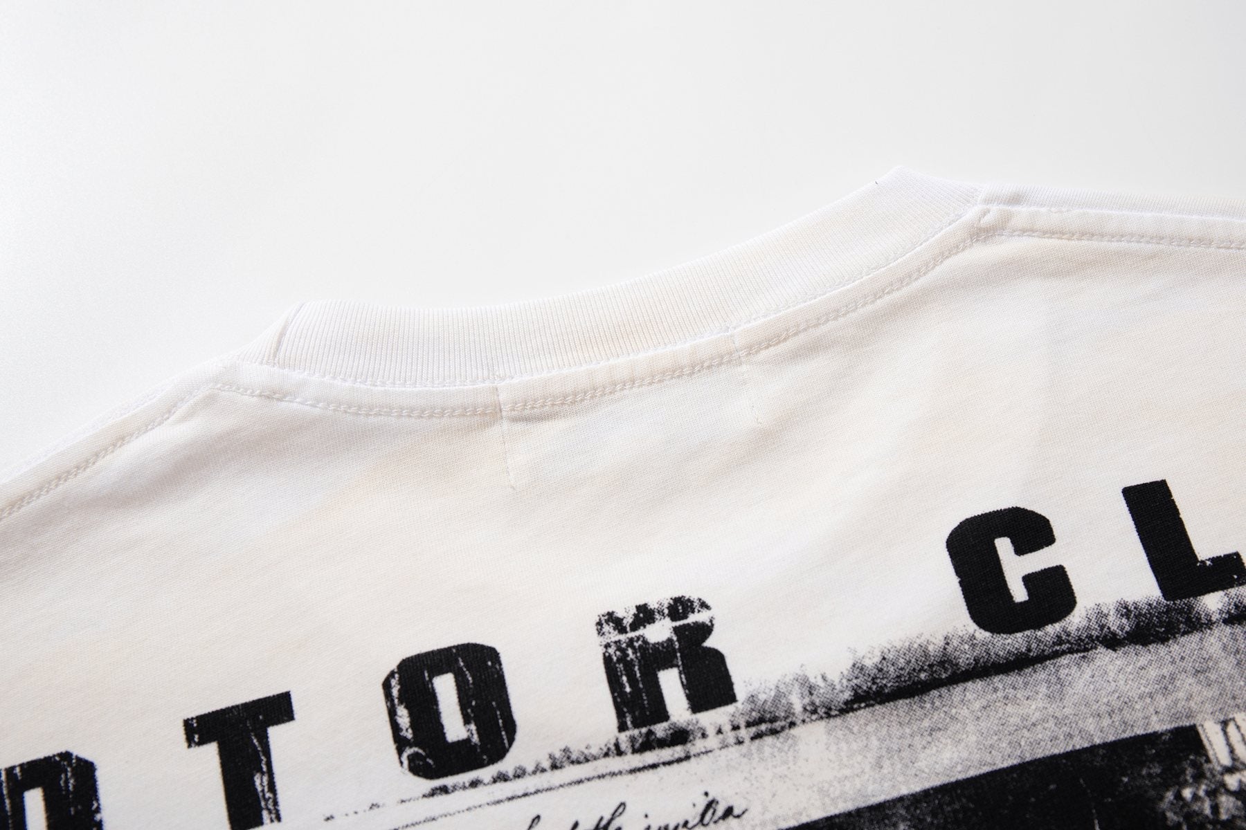 MAJESTIK Distressed Rhinestone Graphic T-Shirt ¡ª detail
