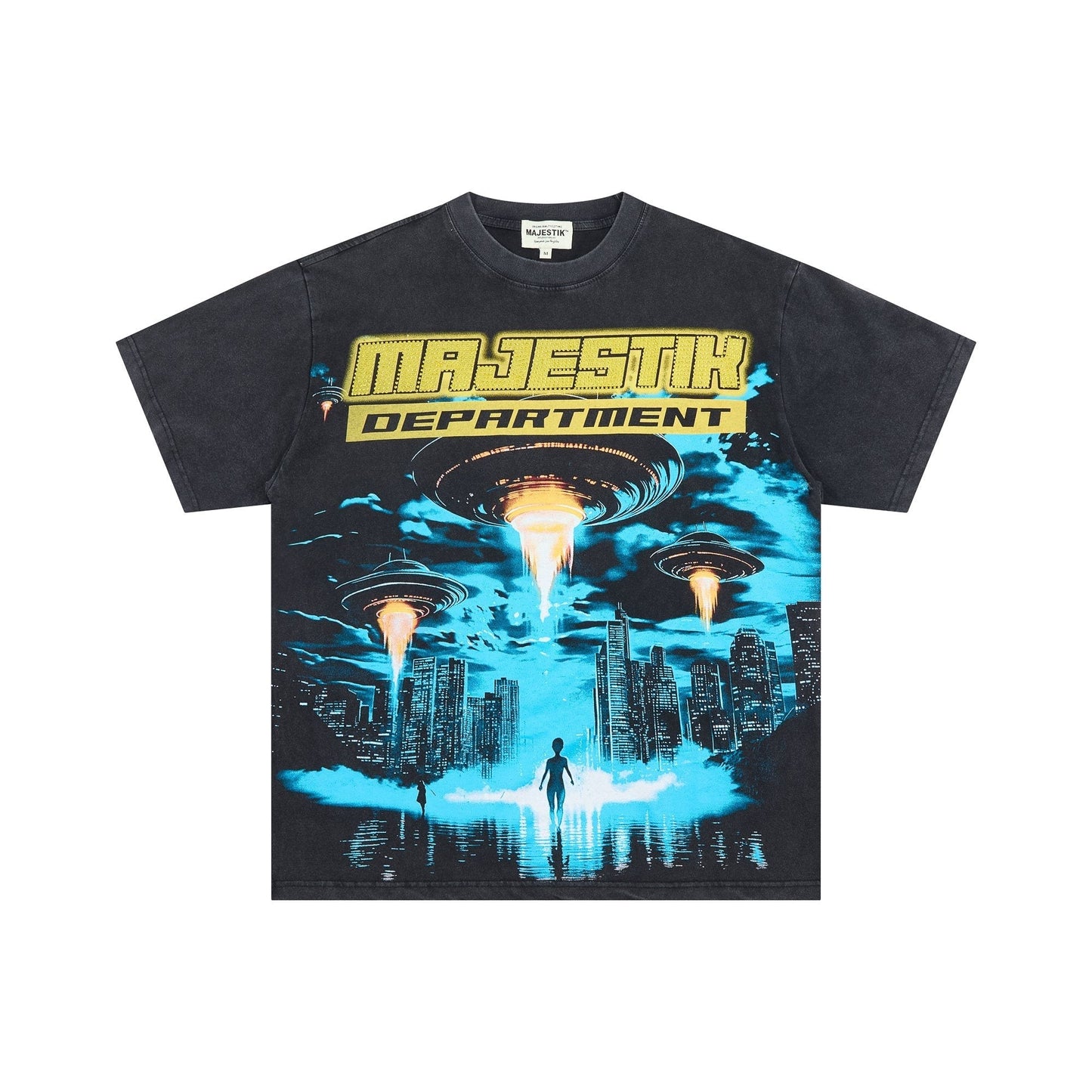 MAJESTIK UFO City Graphic Short-Sleeve T-Shirt ¡ª hero