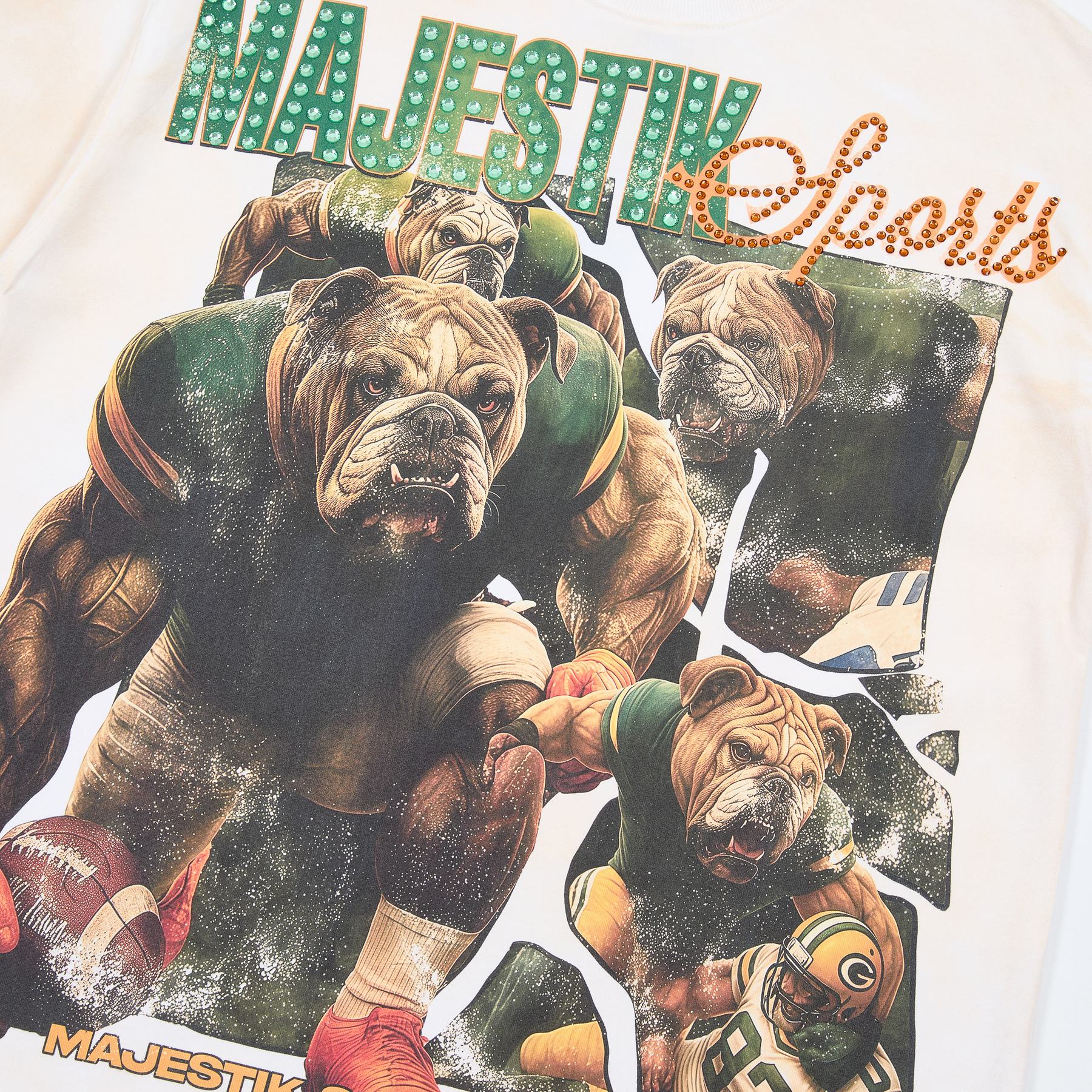 MAJESTIK Bulldog Graphic Short-Sleeve T-Shirt ¡ª detail