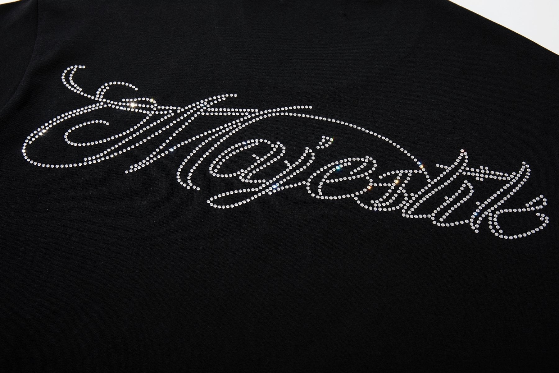 MAJESTIK Alien Rhinestone Graphic T-Shirt ¡ª detail