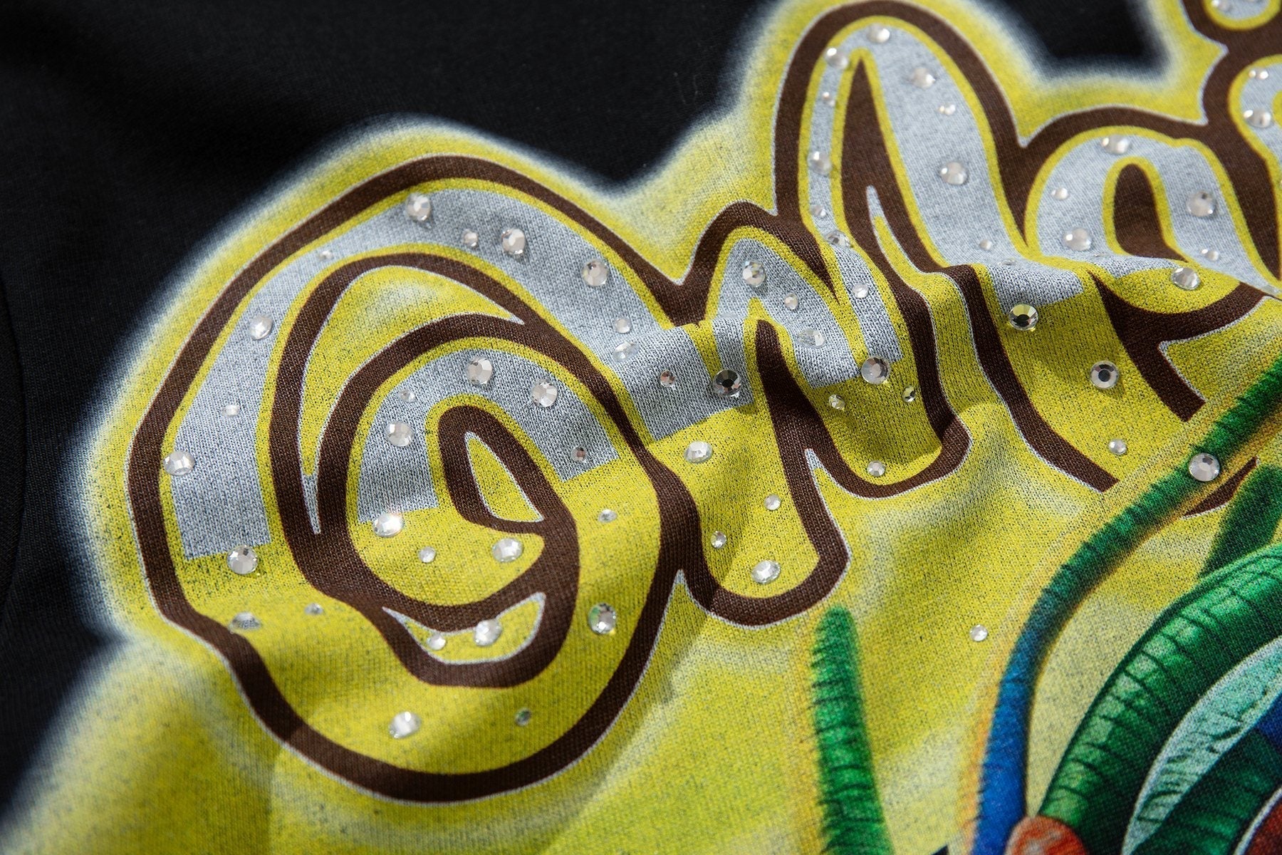 MAJESTIK Color Artwork Graphic T-Shirt ¡ª detail
