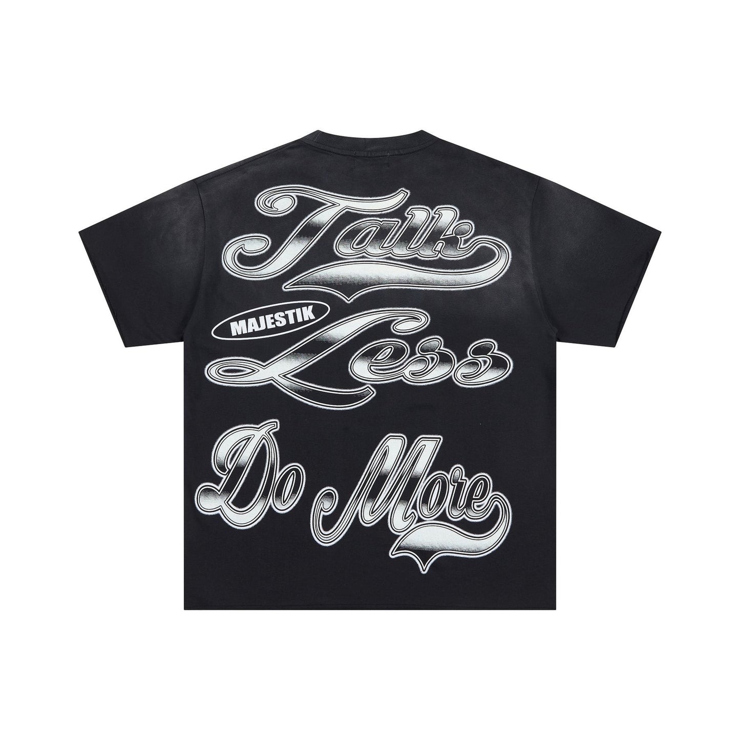 MAJESTIK City View Rhinestone Football Graphic T-Shirt ¡ª back