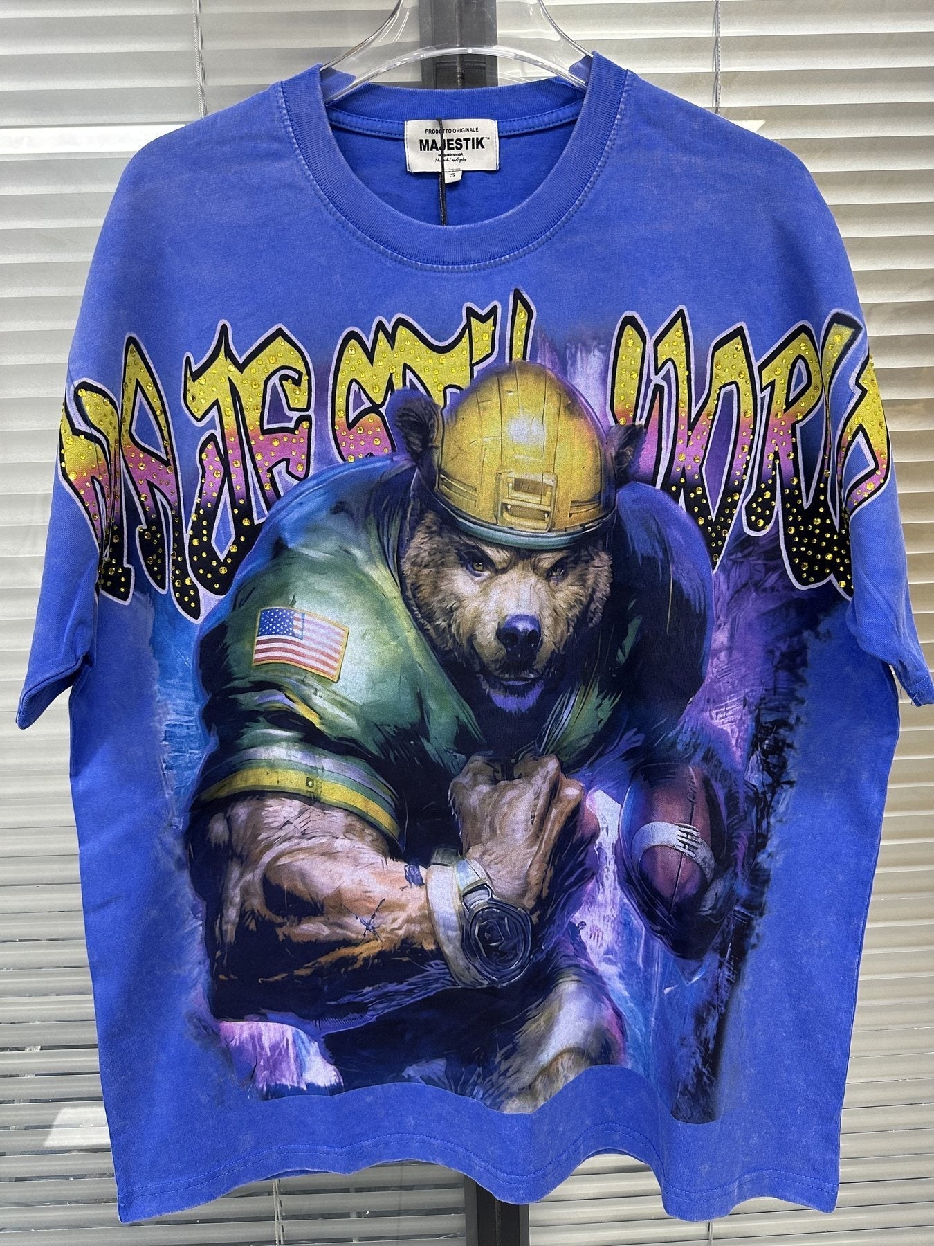 MAJESTIK Football Graphic T-Shirt ¡ª front