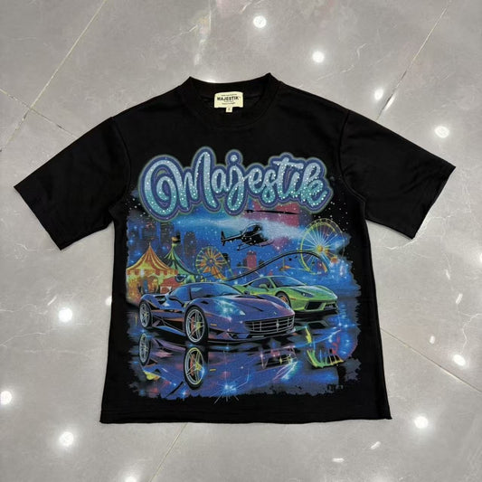 MAJESTIK Carnival Car Graphic T-Shirt ¡ª hero