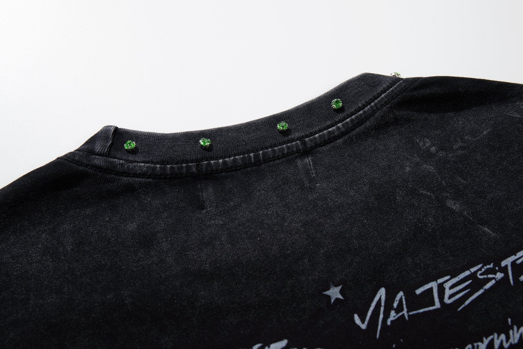 MAJESTIK New York Skull Graphic Sleeveless T-Shirt ¡ª detail