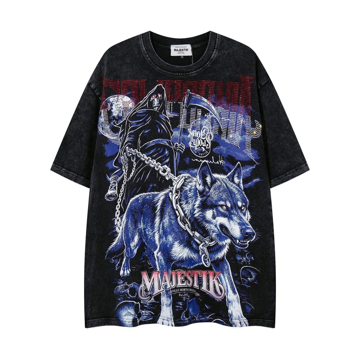 MAJESTIK Wolf Reaper Graphic T-Shirt ¡ª hero