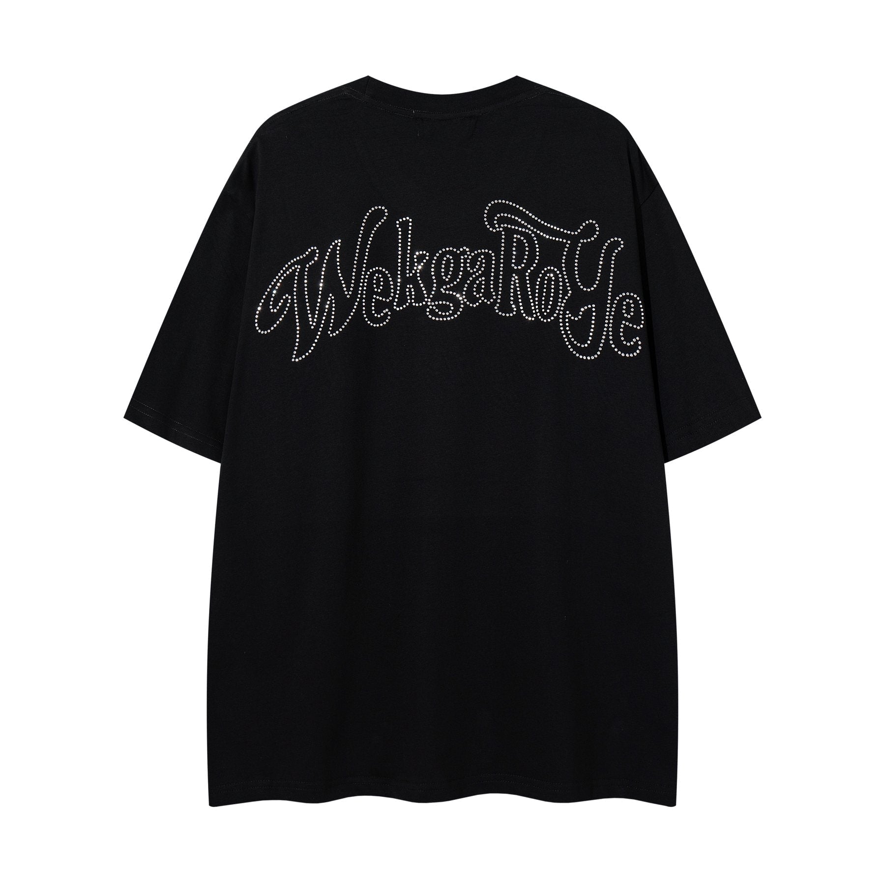 MAJESTIK Rhinestone Distressed Graphic T-Shirt ¡ª back