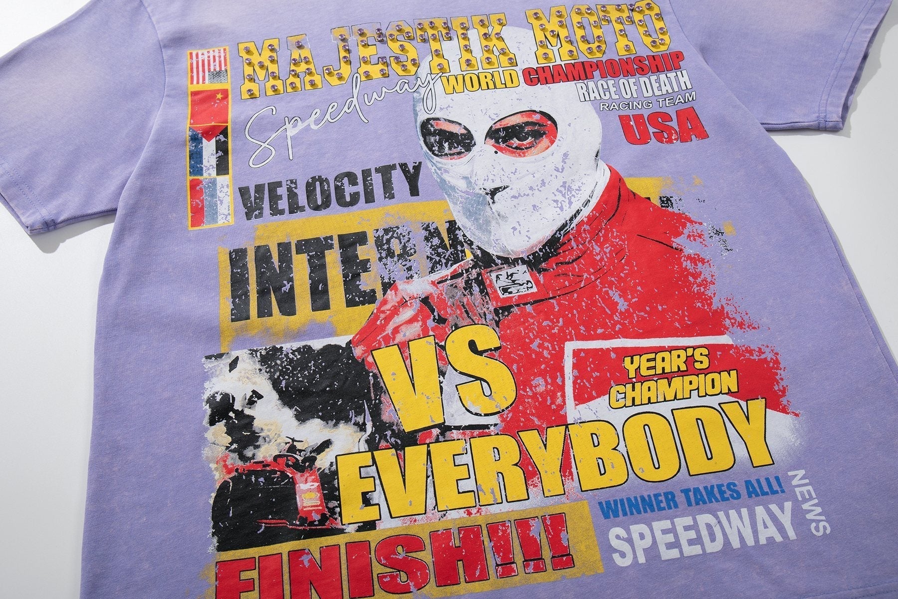 MAJESTIK Racing Moto Graphic T-Shirt ¡ª detail