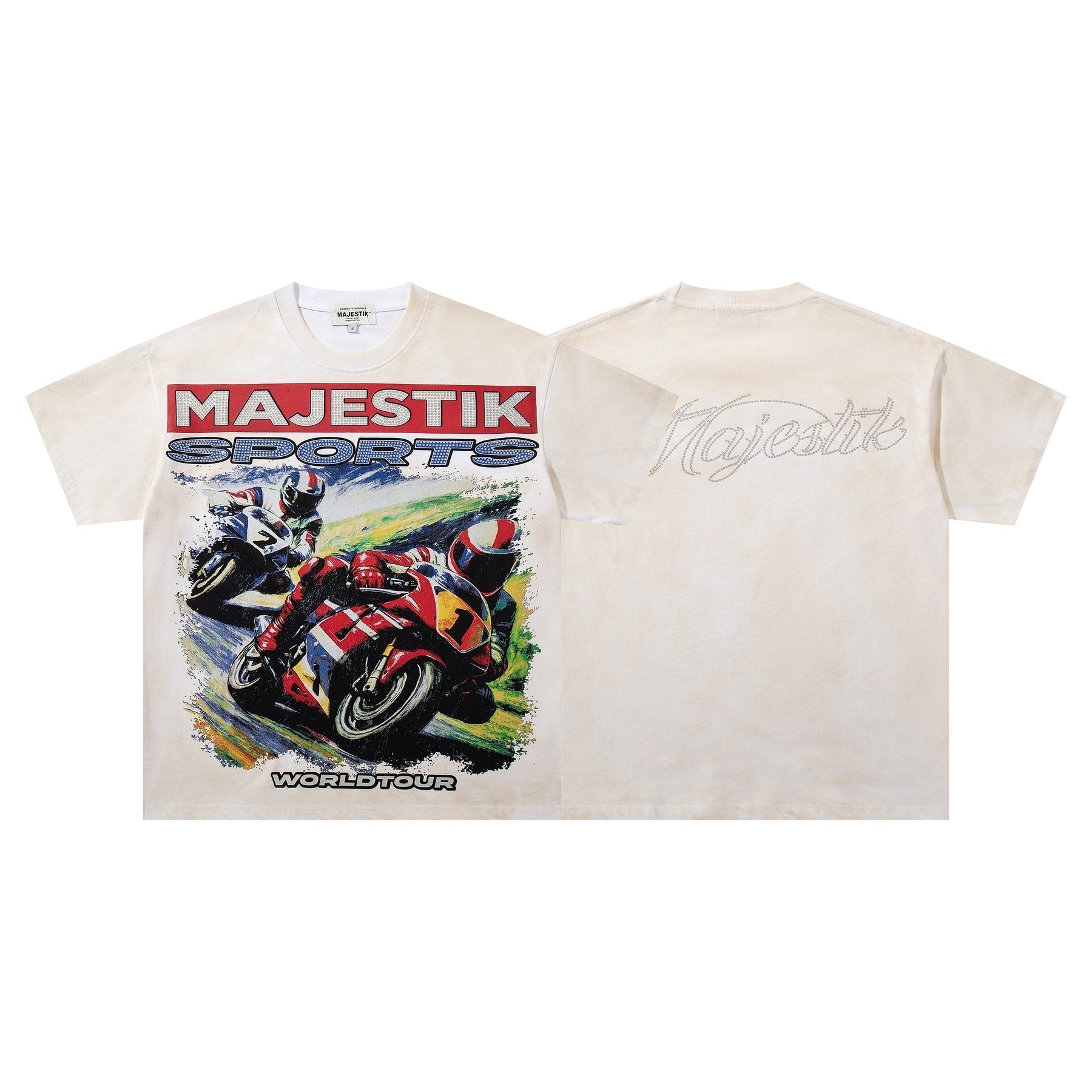 MAJESTIK Motorcycle World Tour Graphic T-Shirt ¡ª front